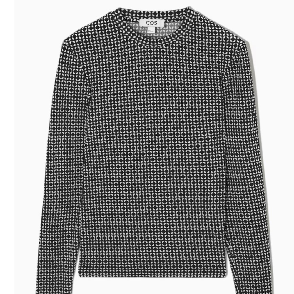 COS SECOND-SKIN LONG-SLEEVED TOP NWT - Picture 4 of 8